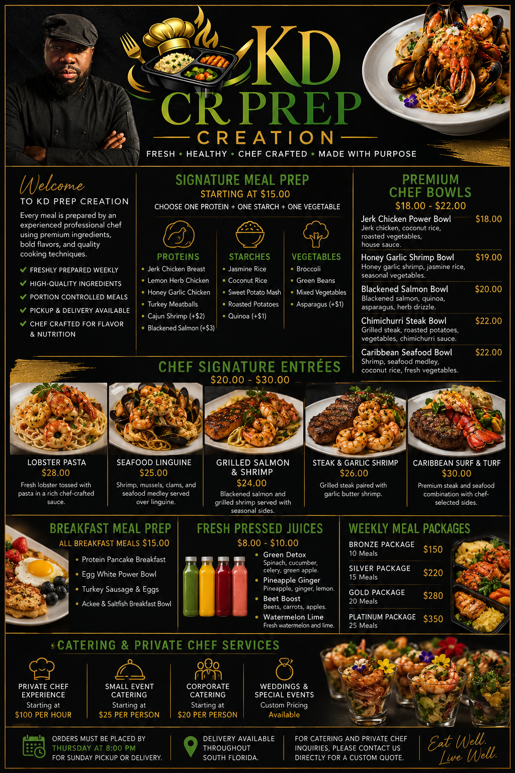 Menu items